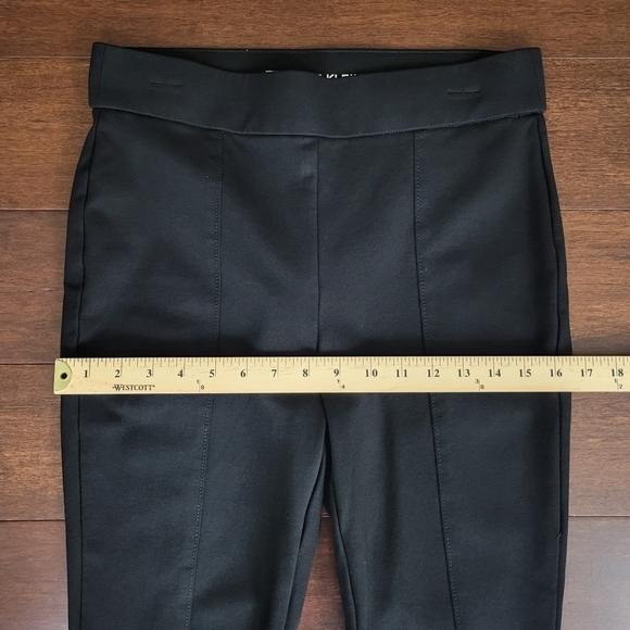 Anne Klein Tummy Control Black Ponte Knit Ankle Length Pull-On Pants Size M - Picture 11 of 13